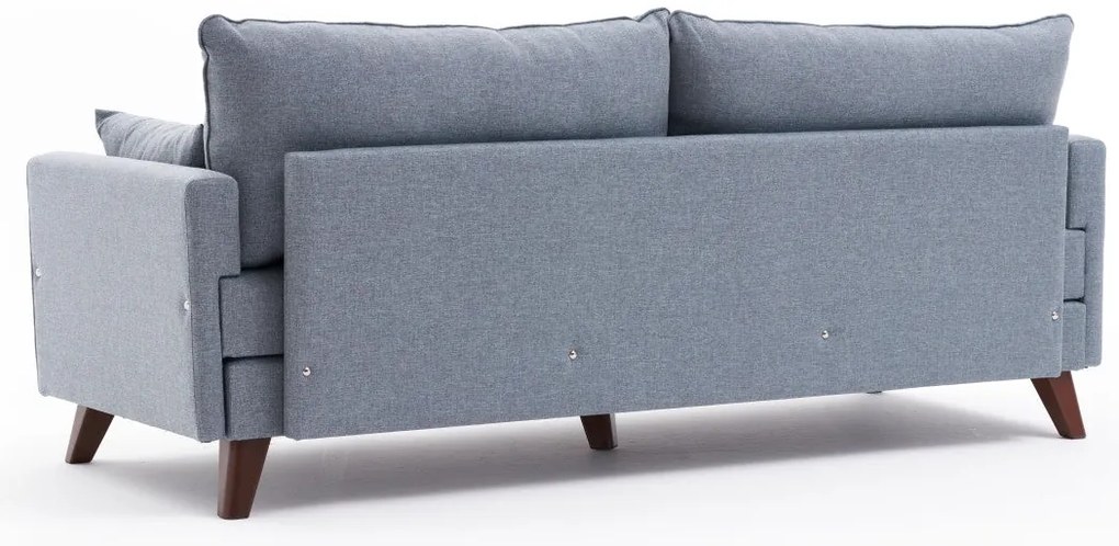 Sofá-Cama de 3 Lugares Bella – Azul – 208x85x81 cm