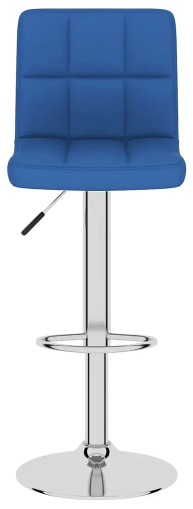 Bancos de bar 2 pcs tecido azul