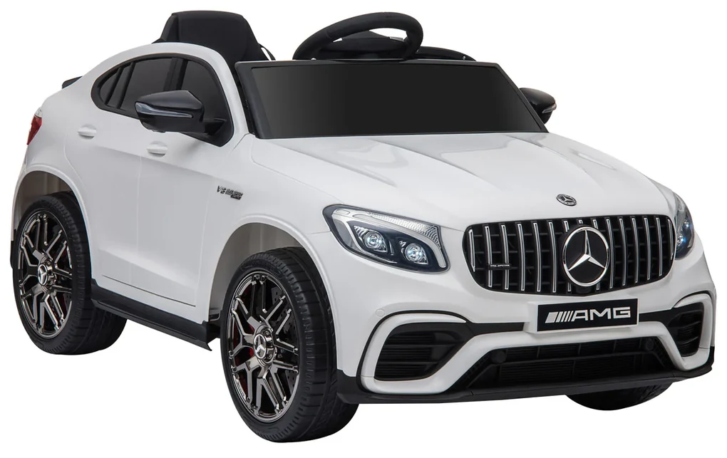 HOMCOM Mercedes AMG Carro elétrico para crianças de 3-5 Anos com controle  remoto com música e luzes Bateria de abertura de porta dupla 12V Carga 30kg  115x70x55cm