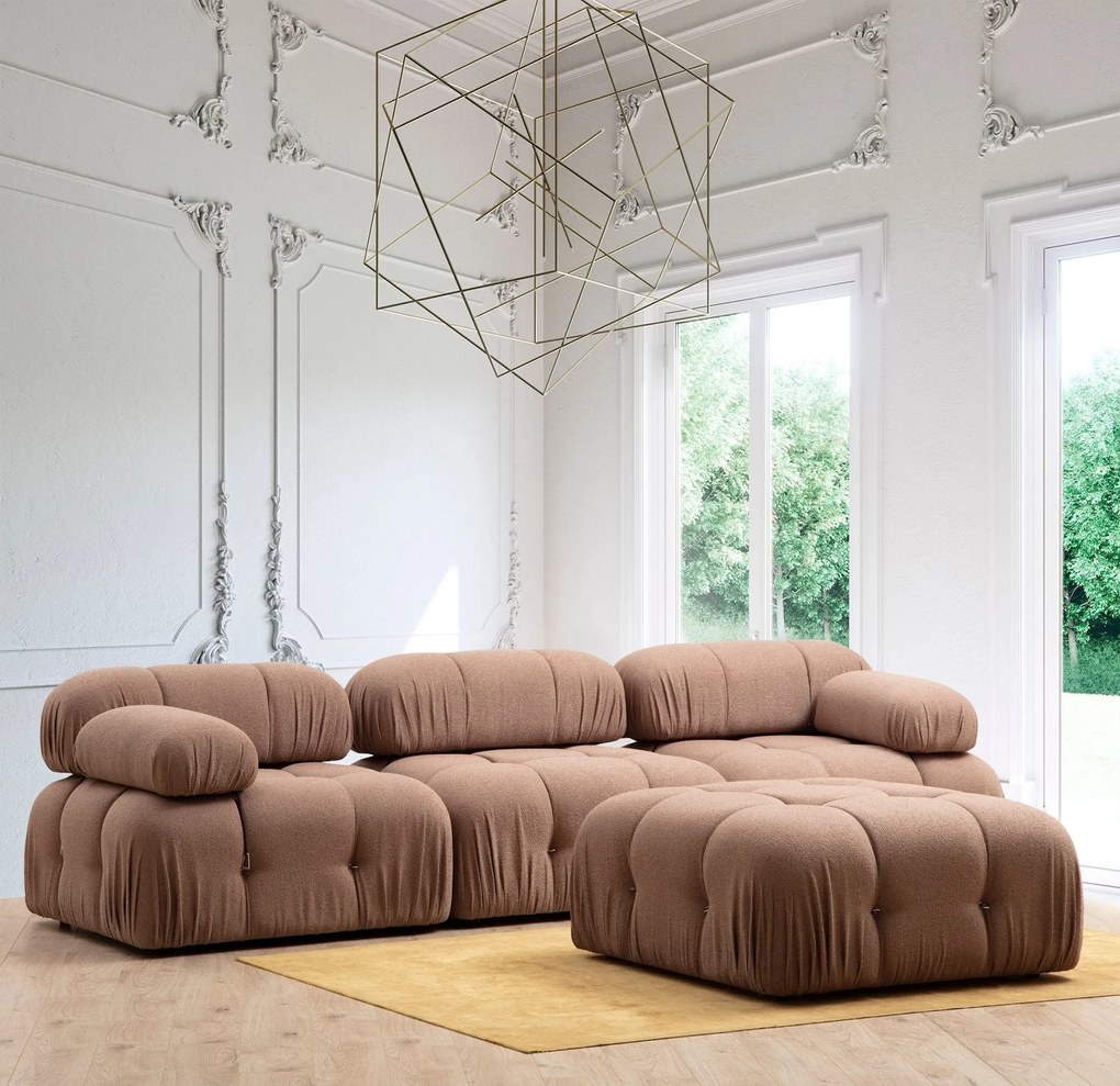 Tuffet Bubble – Castanho – 95x95x45 cm