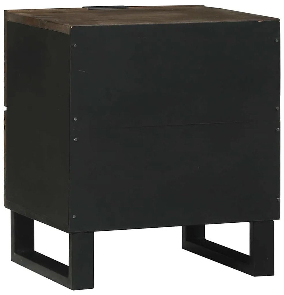 Mesa-de-cabeceira com gaveta Nogueira 40 x 33.5 x 46 cm