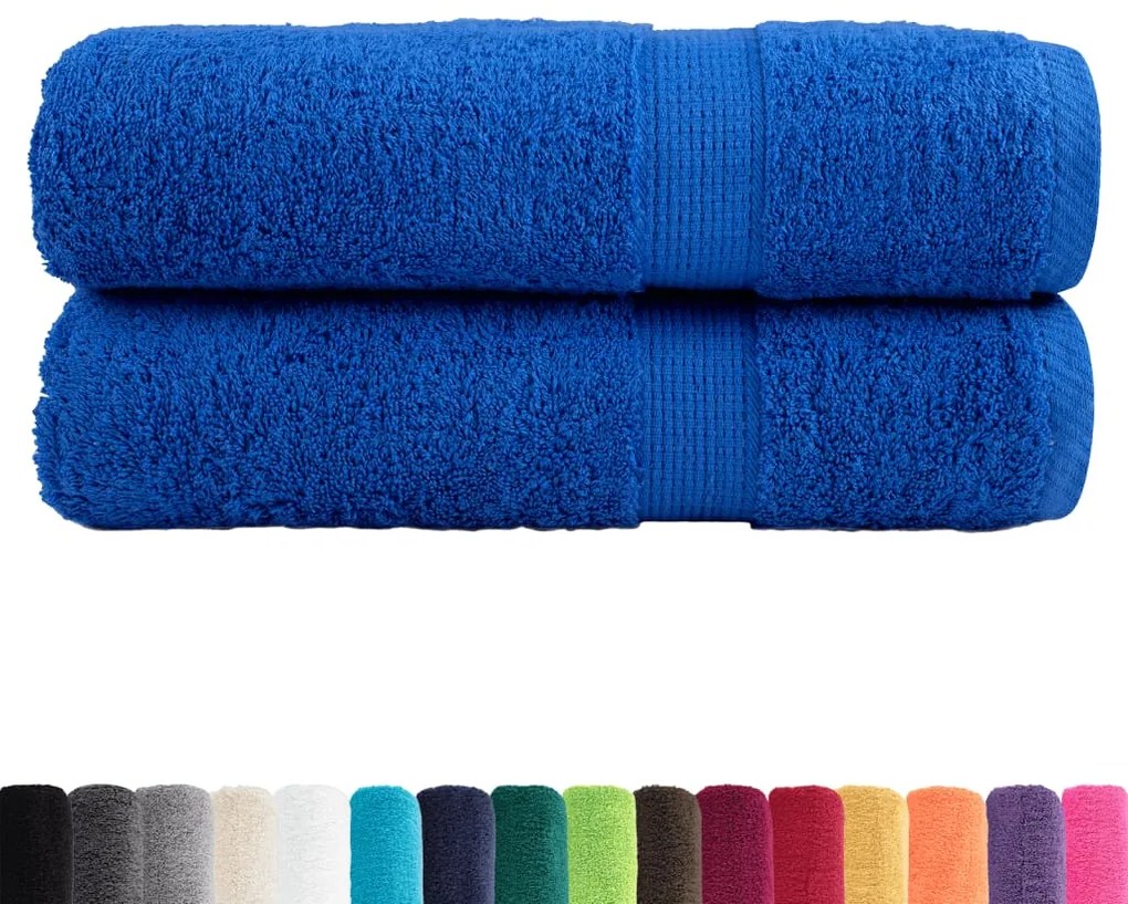 Toalhas de banho premium SOLUND 2 pcs 70x140 cm 600 gsm azul