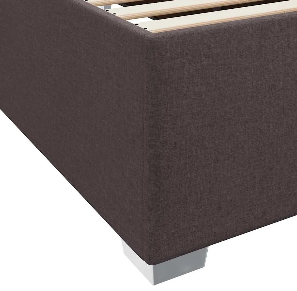 Estrutura da Cama Outros Castanho escuro 140 x 200 cm tecido