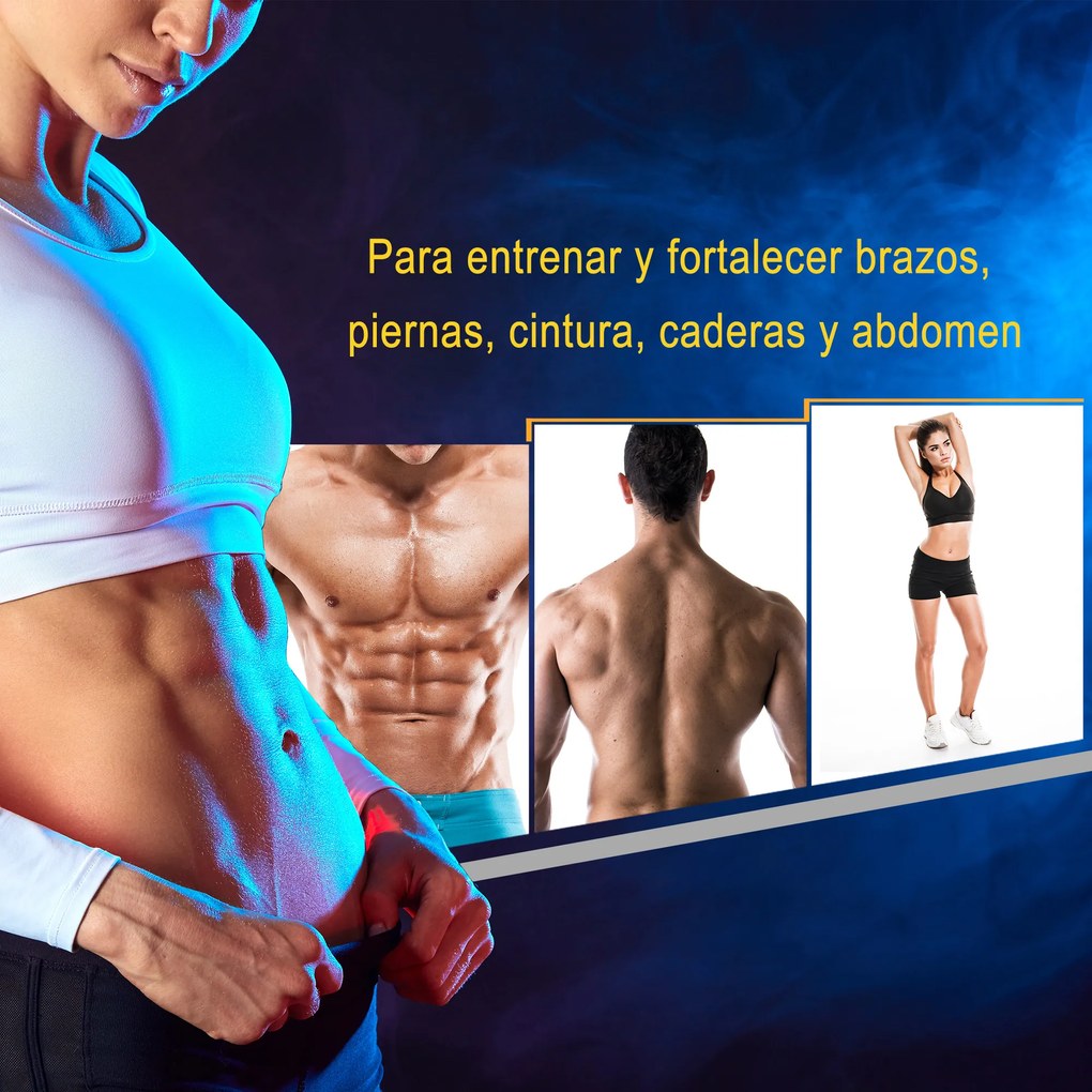 HOMCOM Cama Elástica Fitness Ø100cm Trampolim de Aço com 36 Molas com Protetor de Borda Incluido para Treinamento Interior Carga 100kg Preto e Azul