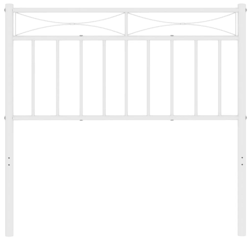 Cabeceira de cama 90 cm metal branco