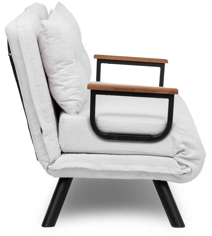 Sofá-cama de 2 Lugares Sando – Branco – 175 cm x 133 cm