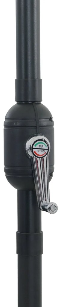 Parasol de Jardim Quadrado vidaXL 295x245 cm Preto