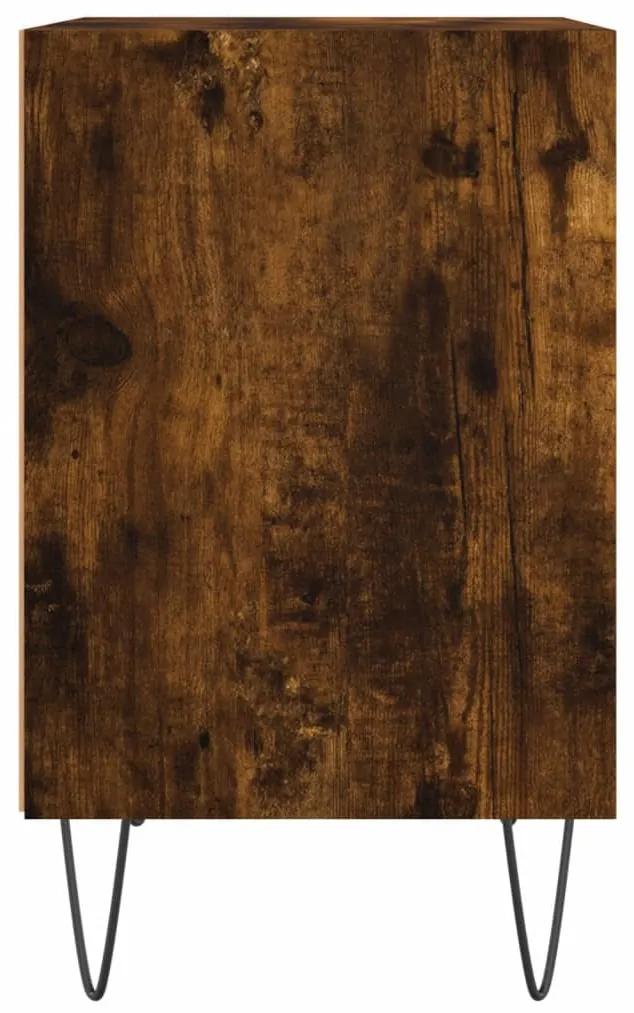 Mesa de cabeceira 40x30x50 cm deriv. madeira carvalho fumado