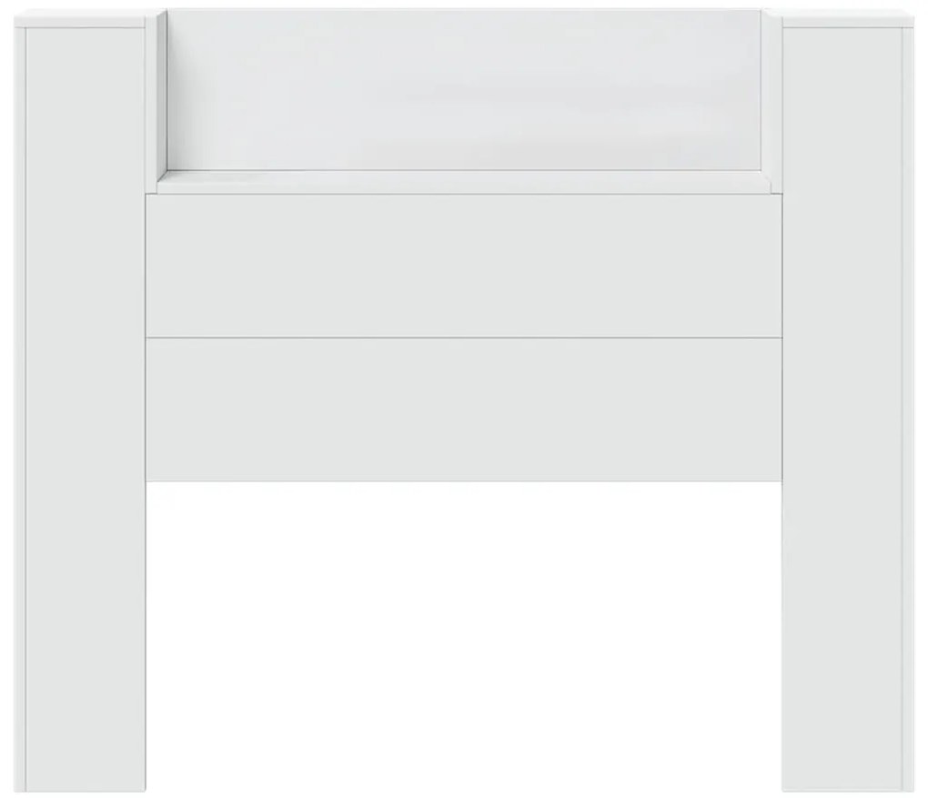 Armário de cabeceira com luzes LED 120x16,5x103,5 cm branco