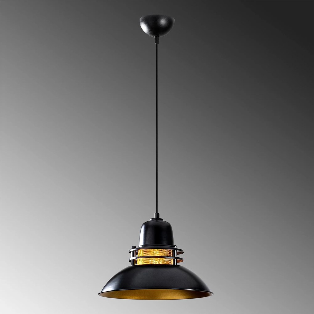 Chandelier Berceste – Preto – 34 x 34 cm