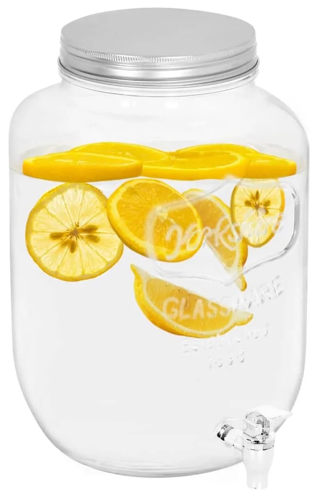 vidaXL Dispensador de bebidas 8050 ml vidro