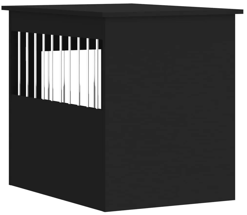 Móvel casota para cão 55x75x65 cm derivados de madeira preto