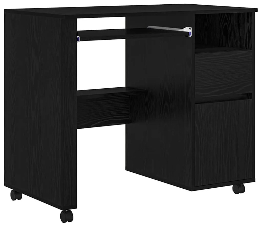 Mesa de Computador Carvalho Preto Carvalho Preto