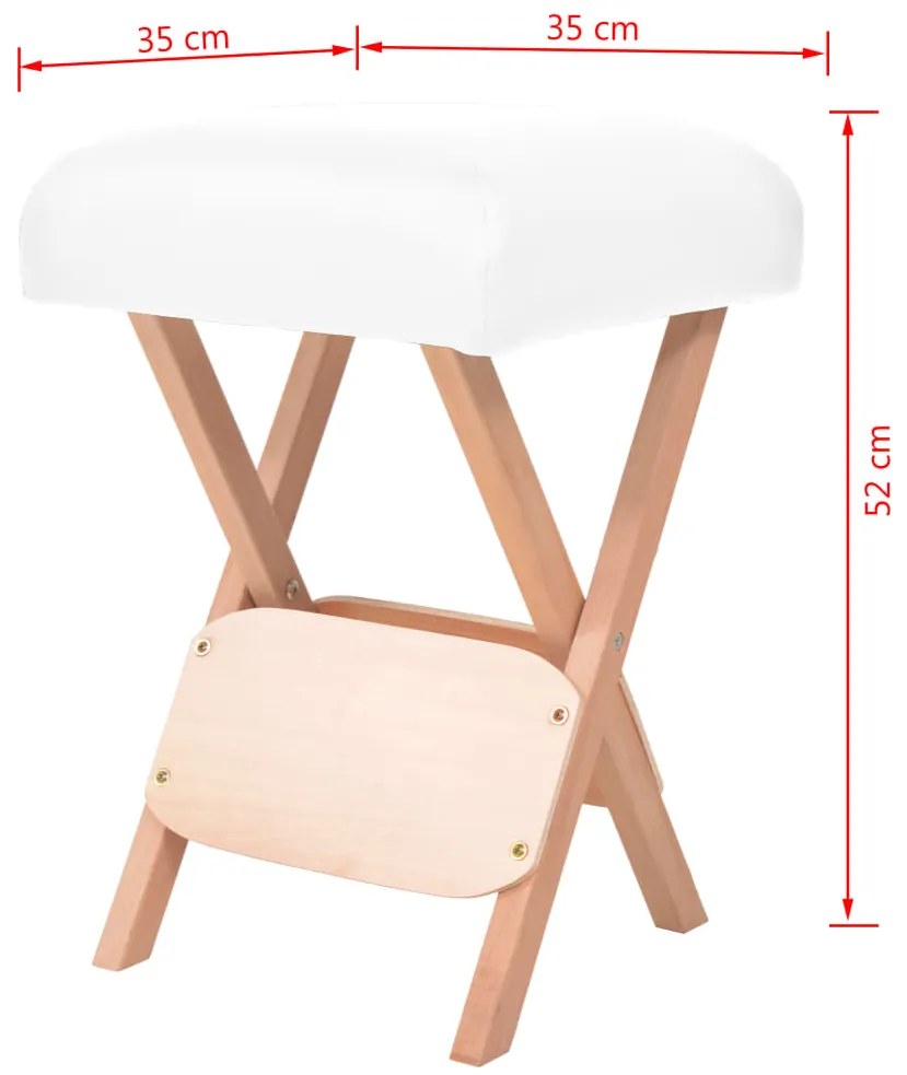 Banco massagens dobrável assento 12 cm espess. + 2 rolos branco