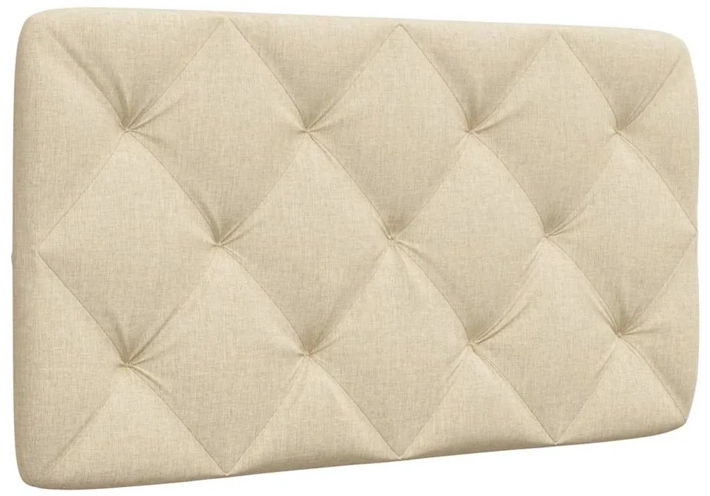 Almofadão de cabeceira 80 cm tecido creme