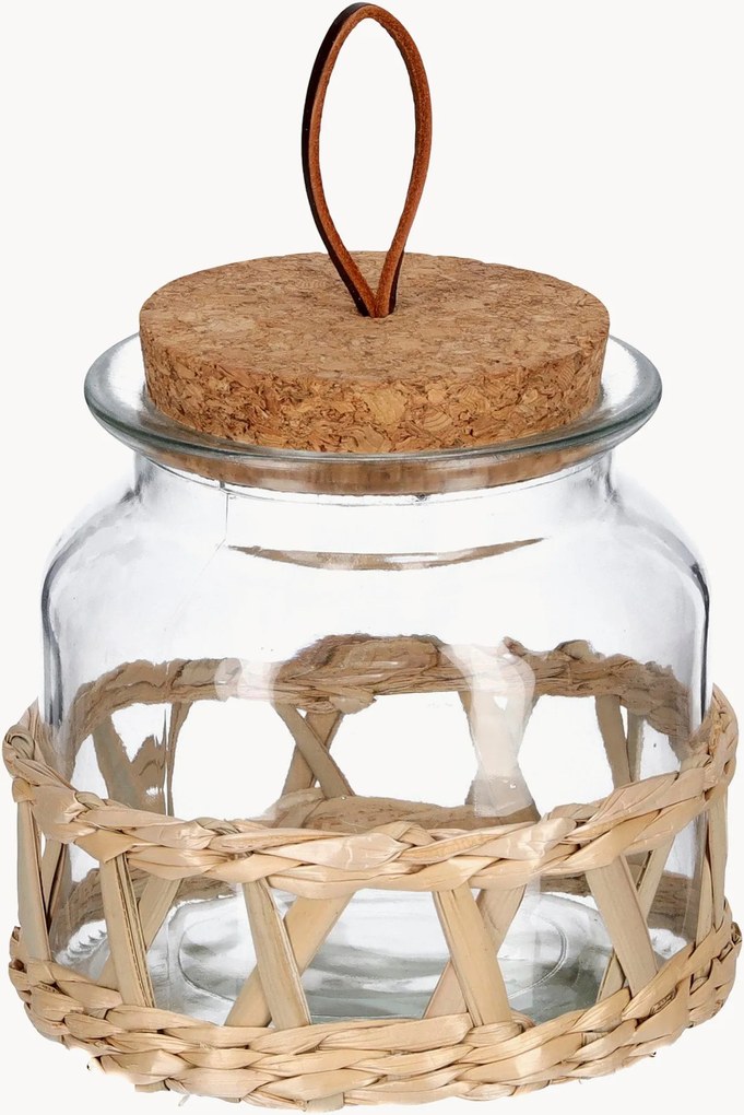 Frascos de arrumação com tampa de cortiça Boho, conjunto de 12