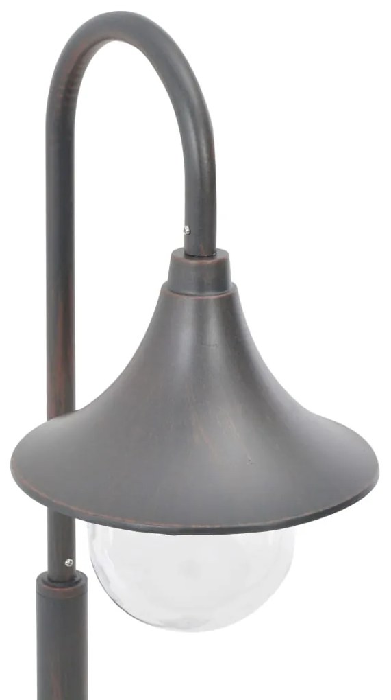 Candeeiro de pé para jardim E27 120 cm alumínio bronze
