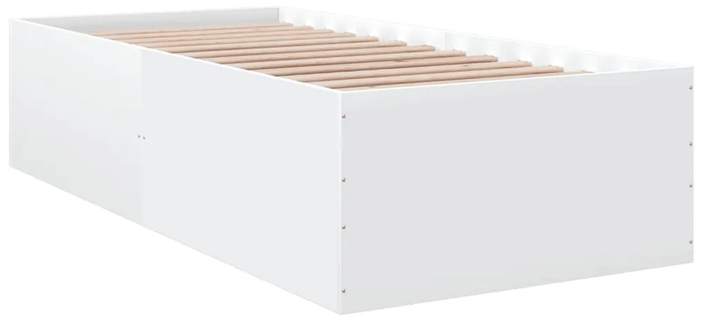 Estrutura de cama 90x200 cm derivados de madeira branco