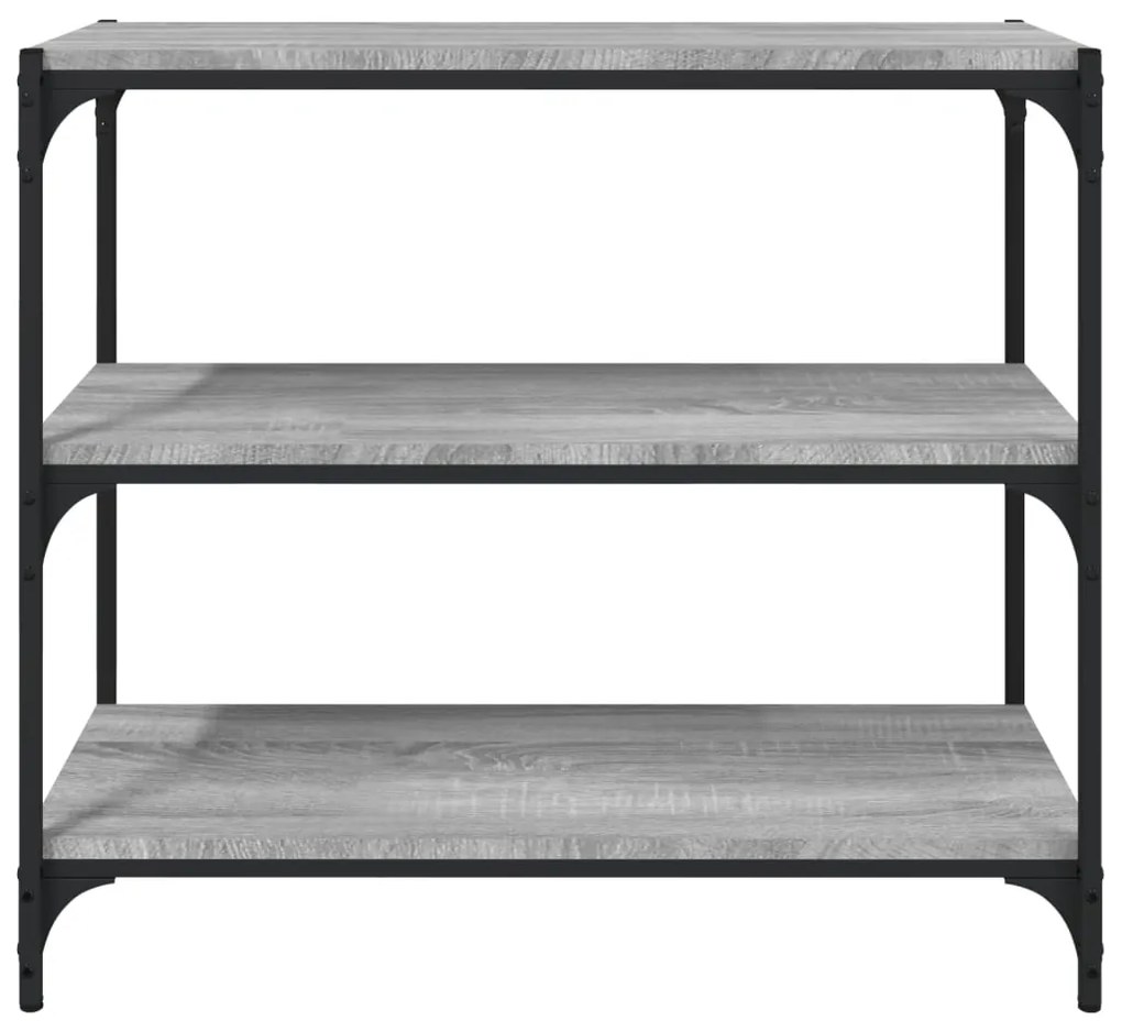 Estante 80x33x70,5 cm derivados de madeira e aço cinza sonoma