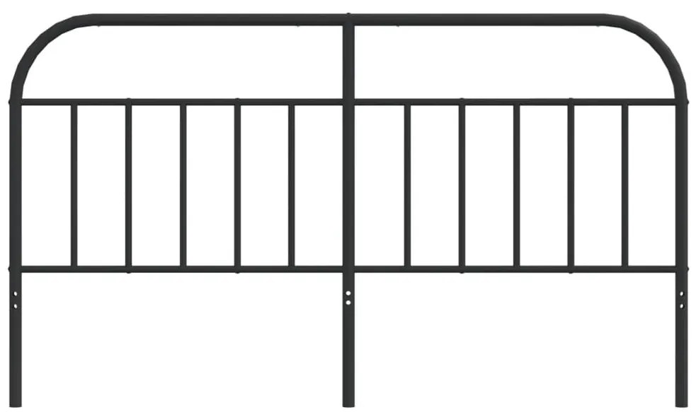 Cabeceira de cama 160 cm metal preto