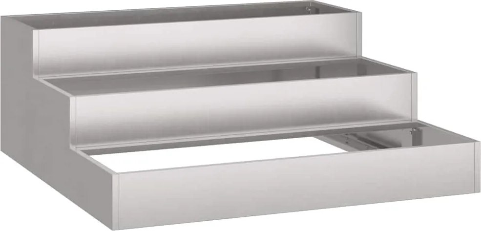 vidaXL Vaso de Jardim Ferro Enferrujado 90 x 90 x 35 cm