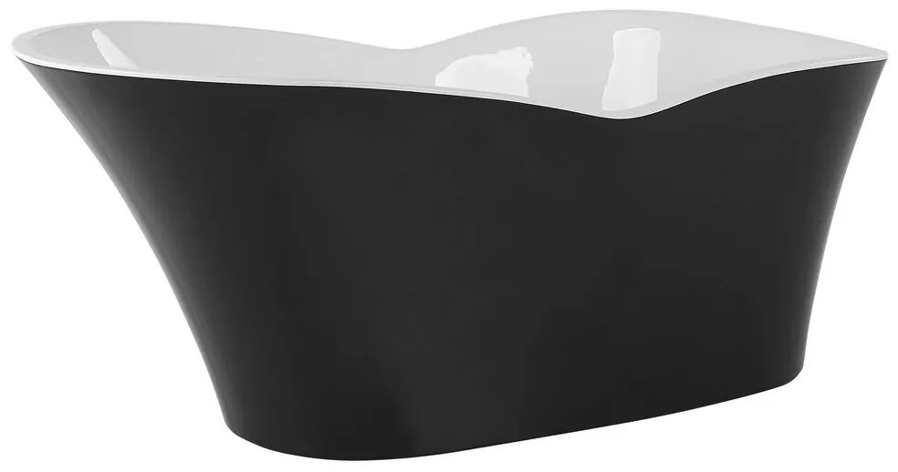 Banheira autónoma em acrílico preto 170 x 80 cm DULCINA Beliani