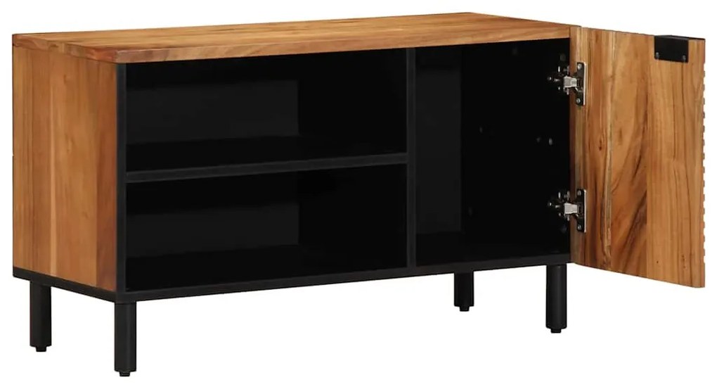 Armário para TV vidaXL 80x31,5x46 cm Madeira Sólida de Acácia