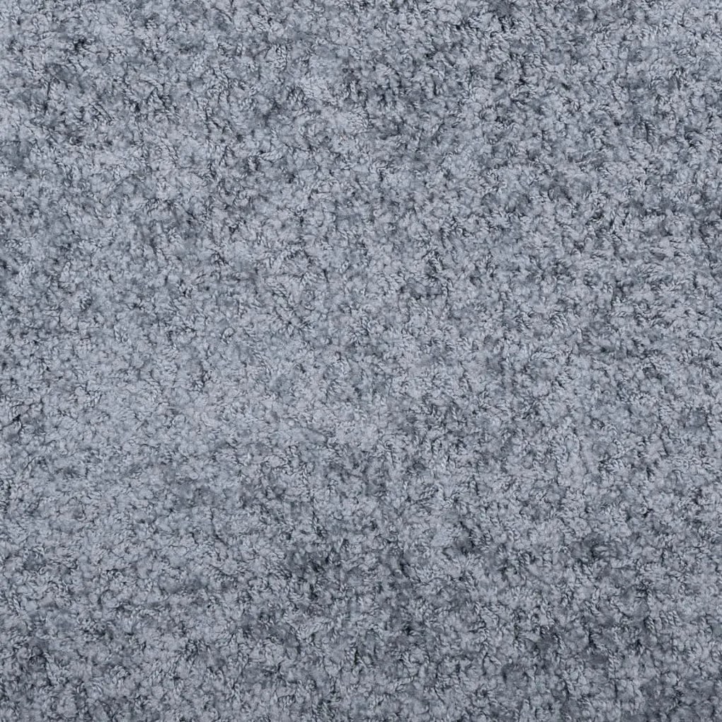 Tapete shaggy de pelo alto PAMPLONA Ø 200 cm azul