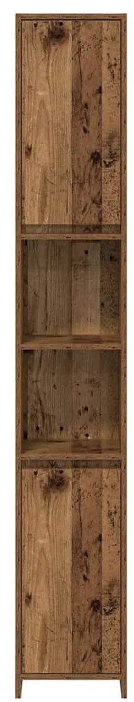 3 pcs conj. móveis casa banho derivados madeira madeira velha