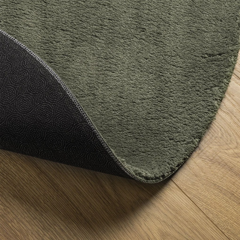Tapete vidaXL "HUARTE" Verde Floresta 140x200 cm Oval