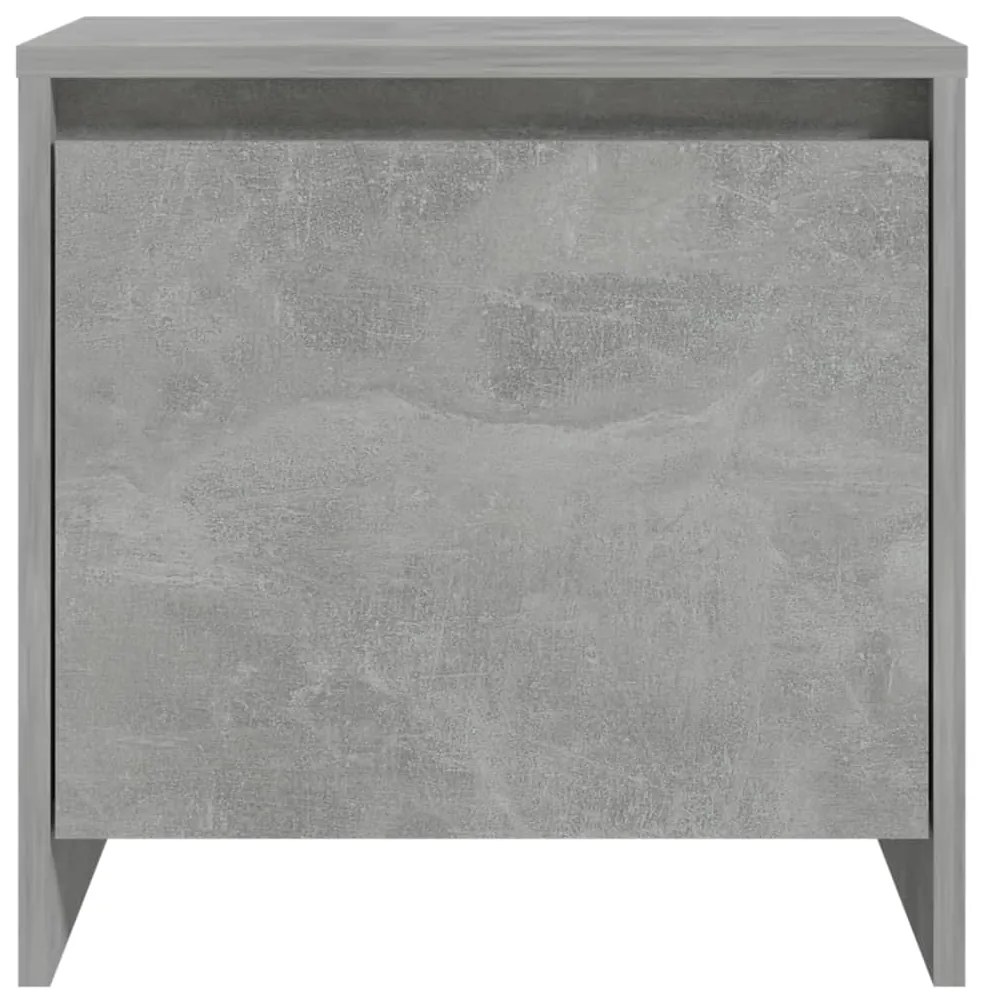 Mesa de cabeceira 45x34x44,5cm derivados madeira cinza cimento