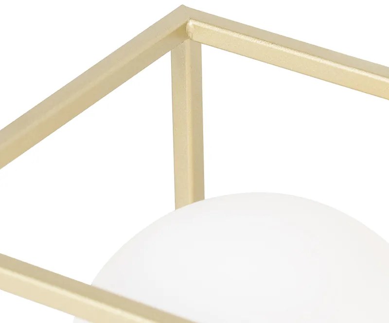 Candeeiro de mesa design dourado branco - ANIEK Design