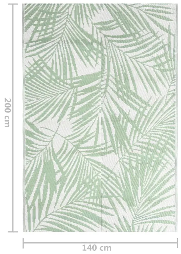Tapete de exterior 140x200 cm ARAKIL PP verde
