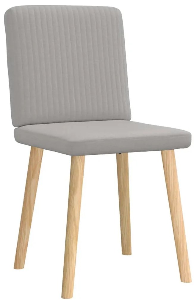 Cadeiras de jantar 2 pcs tecido cinza nuvem