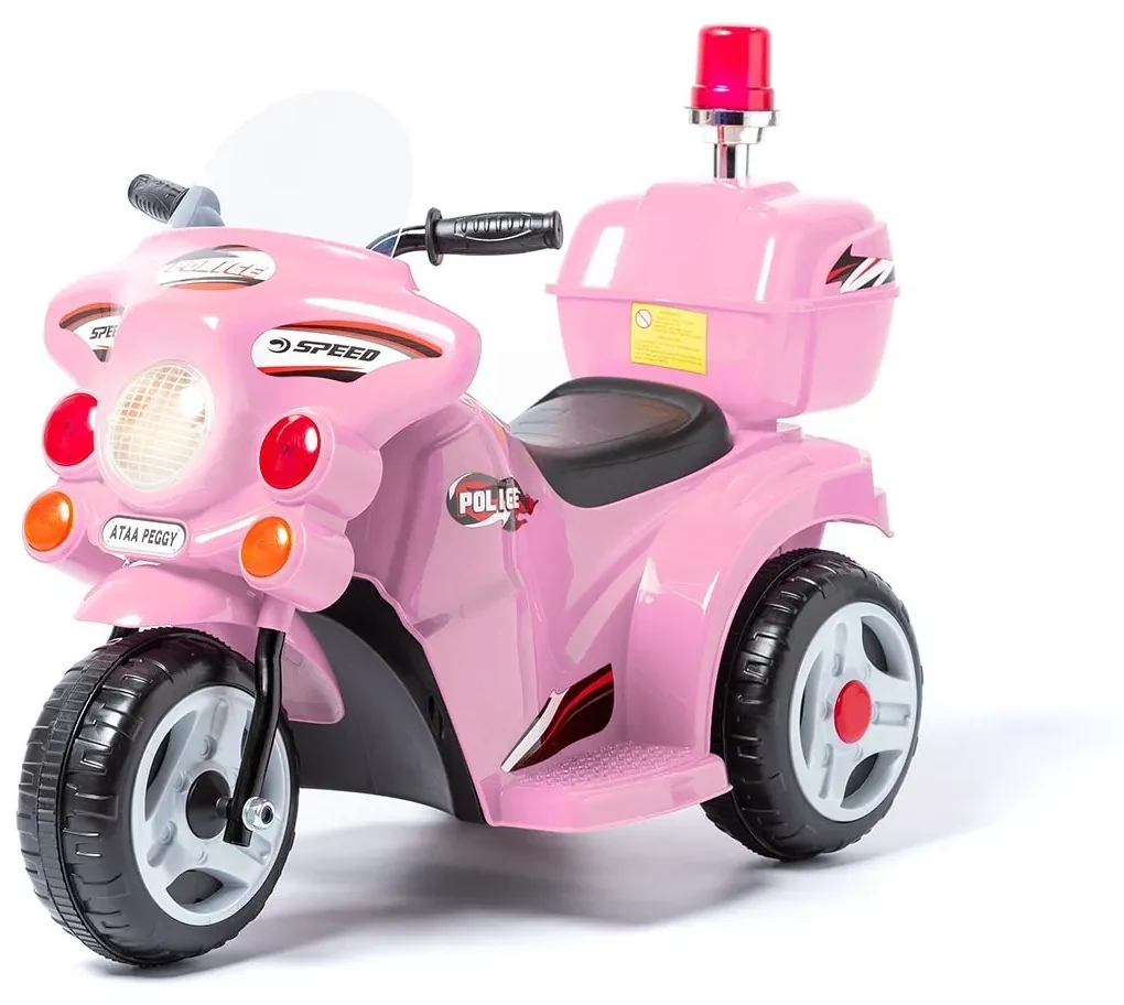 Carro de triciclo Moto elétrica infantil com Bateria para crianças com mais  de 3 anos 108x51x75cm Rosa