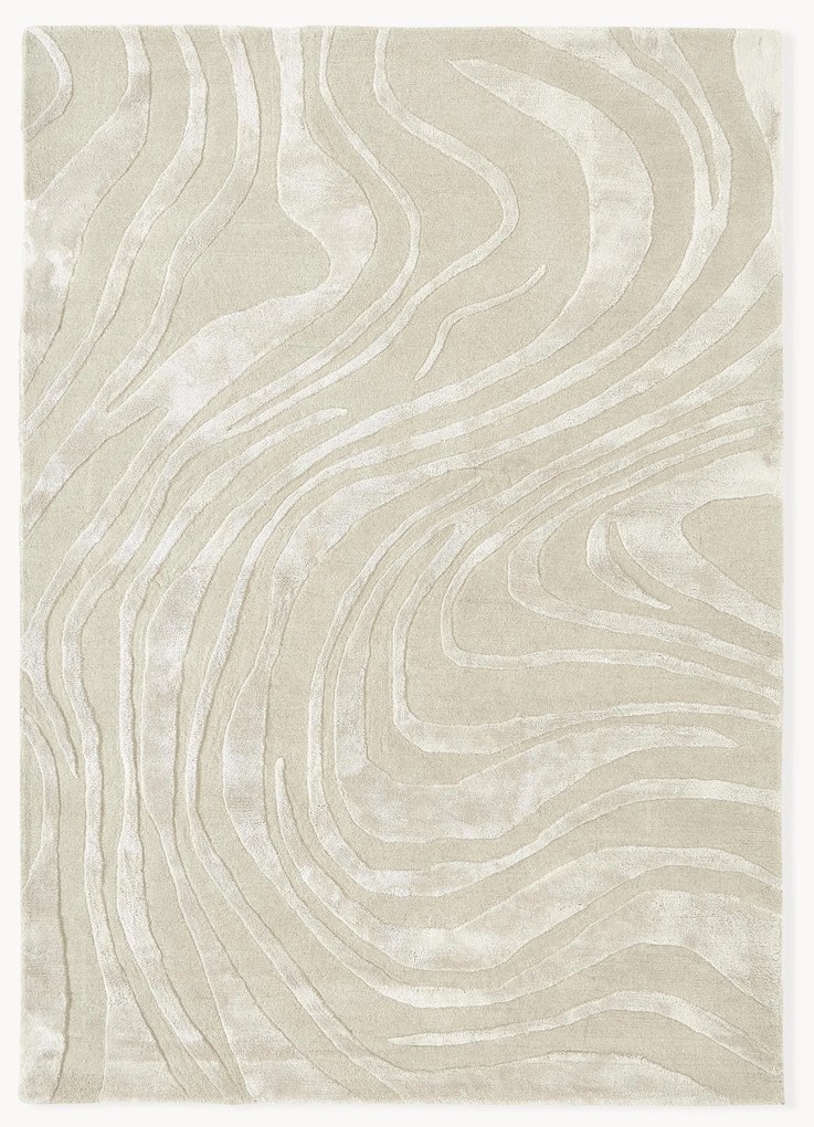 Tapete artesanal com relevo Winola