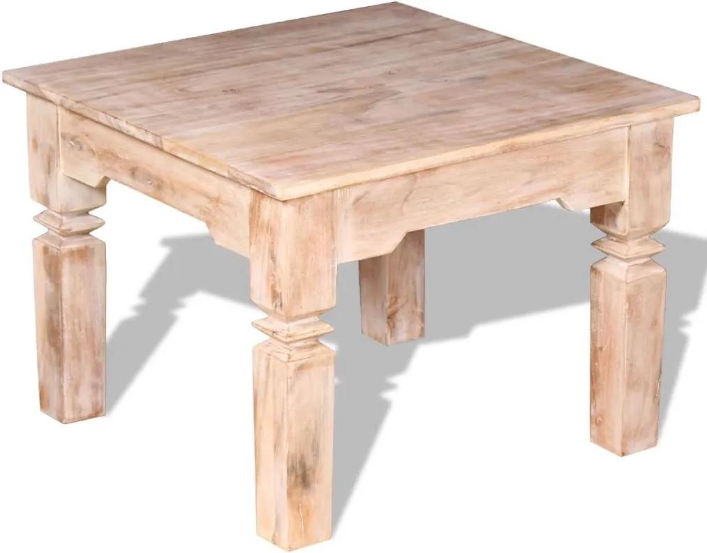 Mesa de centro em madeira de acácia 60x60x45 cm