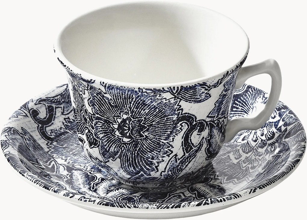 Chávena de chá com pires Faded Peony