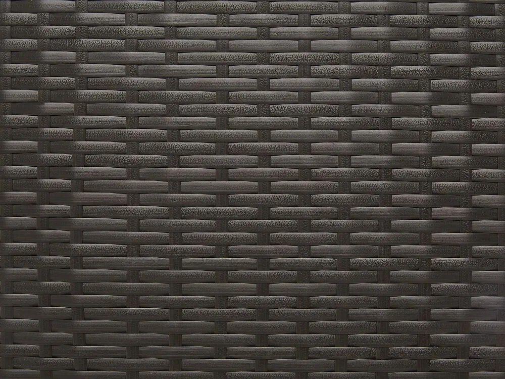 Caixa de arrumação em rattan sintético castanho 155 x 75 cm MODENA Beliani