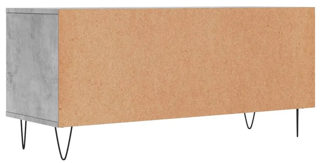 Móvel p/ TV 100x34,5x44,5cm derivados de madeira cinza cimento