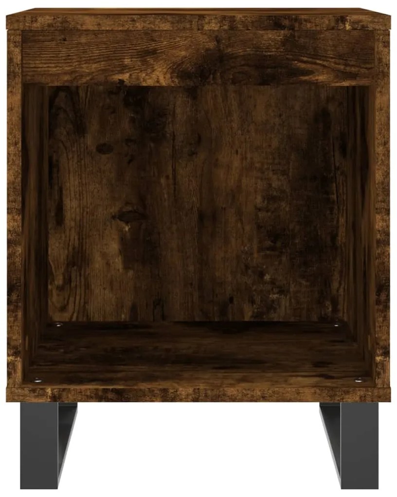 Mesa de cabeceira 40x35x50 cm derivados madeira carvalho fumado