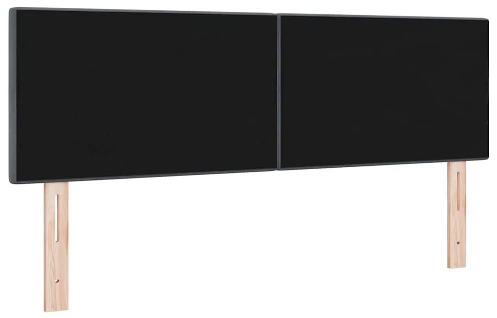 Cabeceira vidaXL Botões Almofadados Cinza Escuro 140 cm Veludo