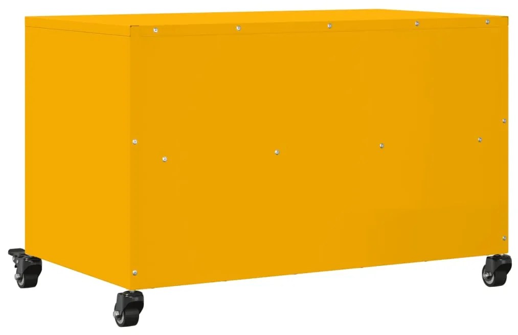Móvel de TV 68x39x43,5 cm aço amarelo mostarda