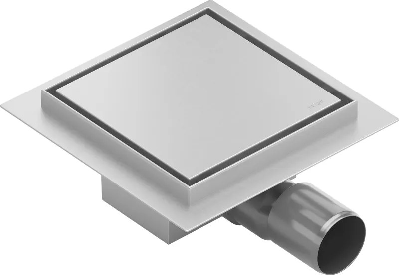 Mexen Flat-Q M13 ralo de chão quadrado 20 x 20 cm, inox - 1010020