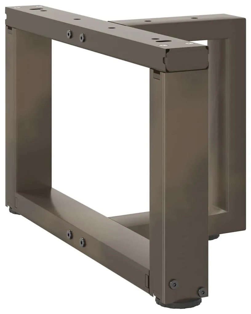 Pés para mesa de centro em forma de T, 2 peças, preto, 40x25x(30-31) c