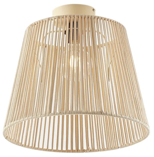 Plafon de exterior com corda bege IP54 - Jayla Japandi