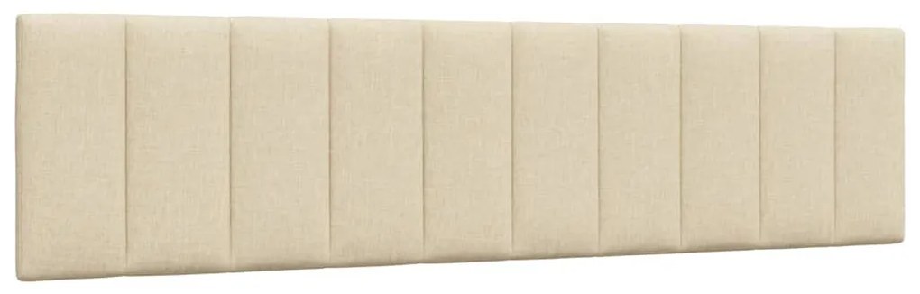 vidaXL Almofadão de cabeceira 200 cm tecido creme