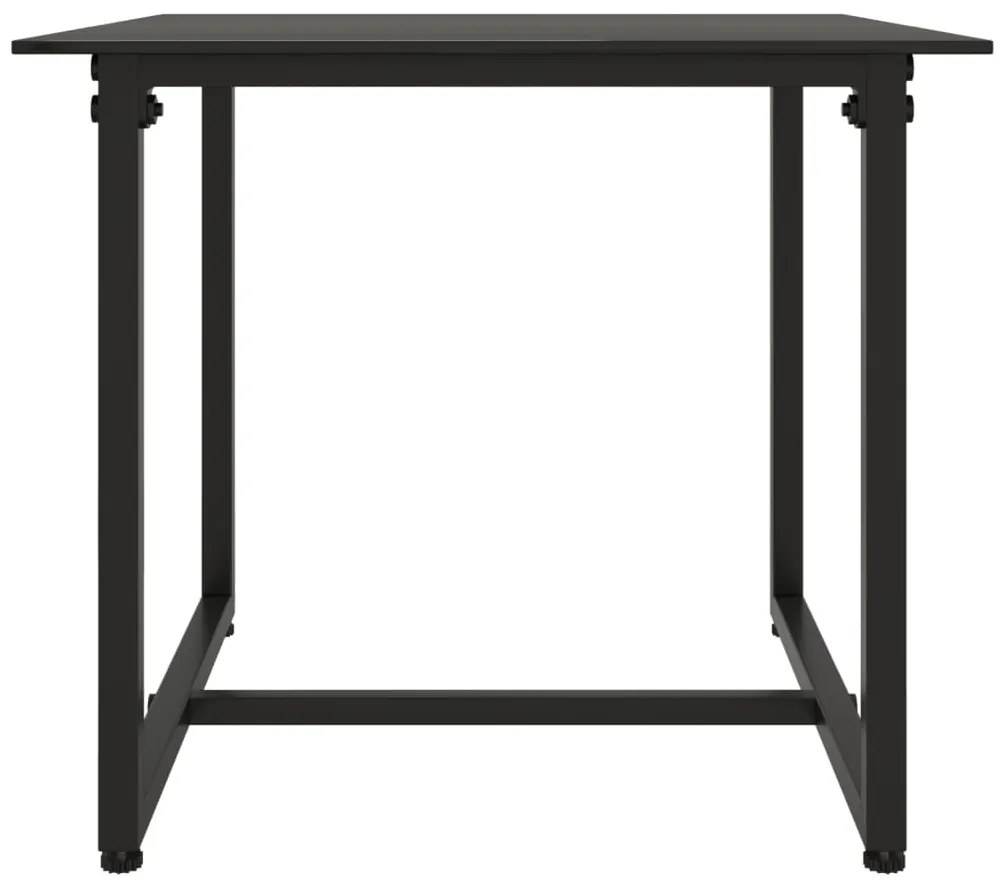 3 pcs conjunto lounge de jardim c/ almofadões vime PE preto