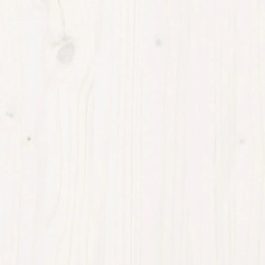 Canteiro elevado design cerca 200x50x70 cm pinho maciço branco