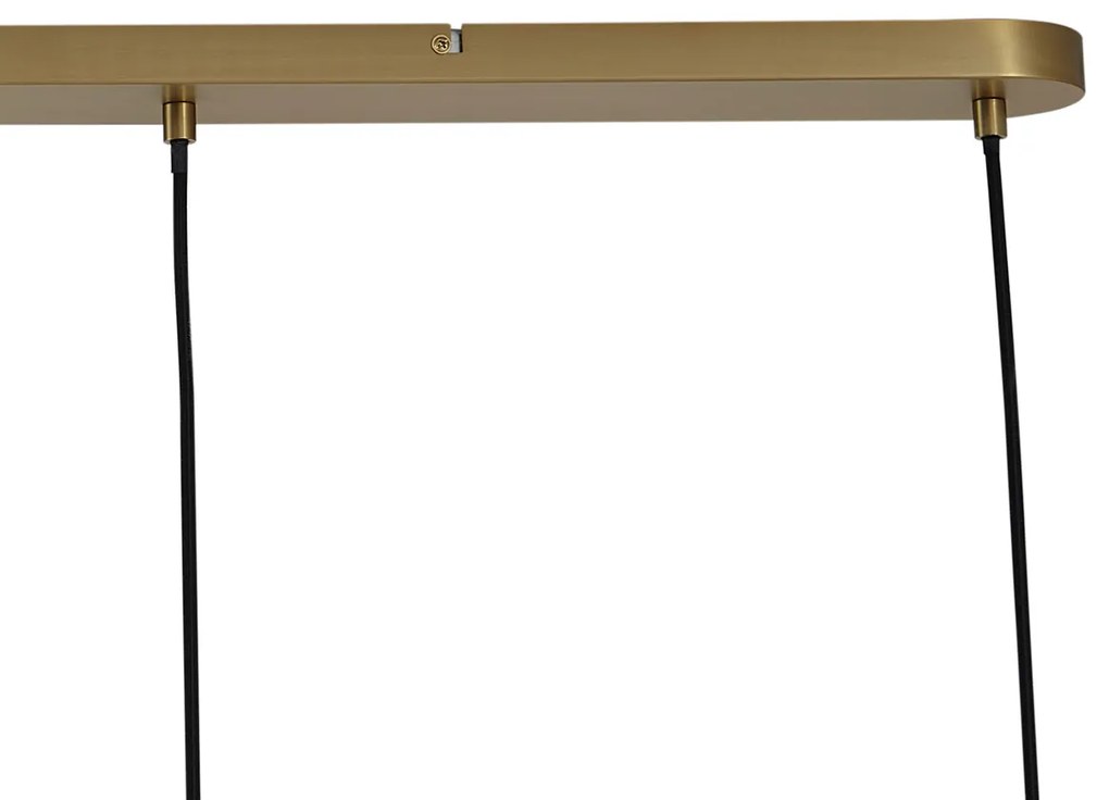 Candeeiro suspenso bronze com vidro fumado âmbar e verde retangular 4-luzes - Bao